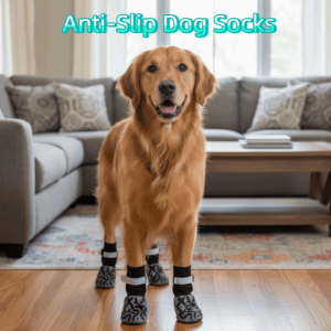 GUAIP 4pcs/set Anti-Scratch Anti-Slip Dog Socks Waterproof Adjustable Pet Paw Protection Soft Breathable Dog Boots Outdoor Indoor