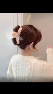 2026 Hot Sale [ Shipped from China ] Autumn and winter cartoon plush large shark hair clip fluffy hair clip for the back of the head furry hairpin for women B3