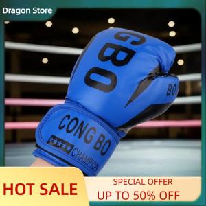 Dragon Kids 6oz Professional Boxing Training Sparring Gloves PU Leather Kids Breathable Muay Thai Punching Karate Training Gloves