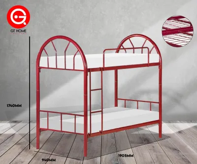 (READY STOCK) Katil Bunk / Bunk Bed / Double Decker / Metal Bunk Bed / Katil Dua Tingkat / Loft Bed / Katil Asrama