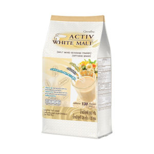 เครื่องดื่มมอลต์สกัด แอคทิฟ ไวท์ มอลต์ ( รสดั้งเดิม ) และช็อกโกแลตมอลต์ ( รสมอลต์ช็อคโกแลต ) กิฟฟารีน Activ White Malt Giffarine ปราศจากไขมันทรานส์