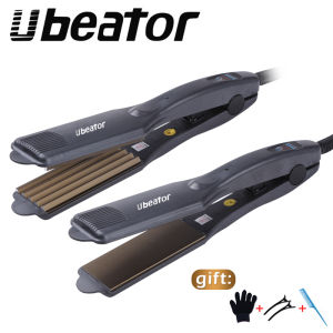 [ส่งจากไทย]อิเล็กทรอนิกส์ผมเตารีดดัดผมดัดผมผมที่หนีบผมตรงเหล็กแบนลูกฟูกคลื่นความร้อนอย่างรวดเร็ว LED อุณหภูมิสำหรับร้านเสริมสวยครัวเรือน