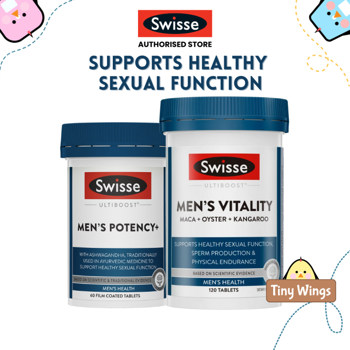AUTHORIZED STORE Australia Swisse Men’s Vitality 120 tabs Maca + Oyster + Kangaroo, Swisse Men
