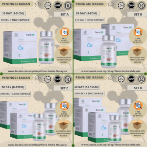 PENINGGI BADAN TERBAIK HERBAL CALSIUM ZINC HEIGHT SUPPLEMENT UBAT TINGGI BADAN ORIGINAL LULUS KKM MALAYSIA VIRAL ALAMI TINGKATKAN KETINGGIAN TULANG AKTIFKAN HORMON PERTUMBUHAN GROW UP BOOSTER HEIGHT UP INCREASE BONE