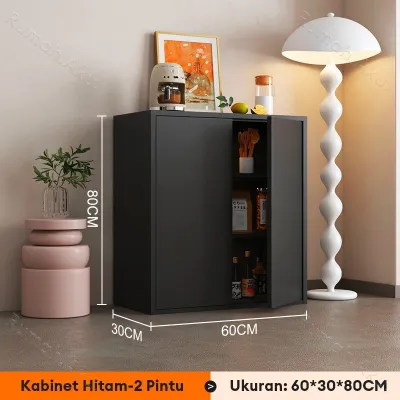 Bufet Lemari Ruang Makan Sederhana Loker Multifungsi Lemari Dapur 2 Pintu & 3 Pintu Model Minimalis