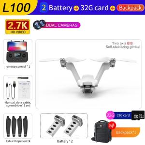 L100 Professional Drone Dual HD Camera EIS Two Axis Gimbal Camera Helicopter RC Distance 1.2KM Brushless Quadcopter Toy