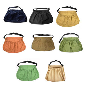 ผ้ากันเปื้อนปลูกผักผ้าใบเสริมแรงอเนกประสงค์ยางยืดขอบกางเกงใช้งานได้จริงช่องเก็บของเครื่องมือทำสวนทำสวน