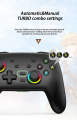 BSP S08 Wireless Controller support Turbo & Motor Vibration with RGB Light Effect for PS3/PS4/Android/IOS Switch & PC. 