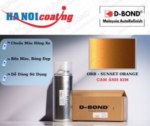 Sơn Xịt Xóa Vết Xước Ô TÔ VINFAST VF5 Màu CAM ÁNH KIM Code ORB - SUNSET ORANGE Chính Hãng D-BOND Chất Lượng Cao