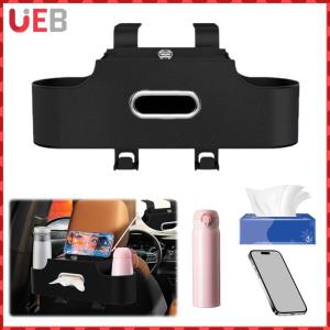 [UEB] ถุงเก็บของหลังเบาะรถยนต์คุณภาพสูง พร้อมที่ใส่ทิชชู่และที่แขวนของสำหรับจัดระเบียบภายในรถ