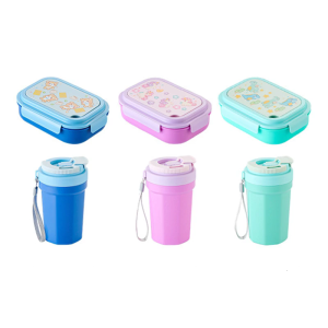 Leak proof Efficient Lunch Box Set With Water Bottle Microwave Safe Storage Container For Outdoor Travel