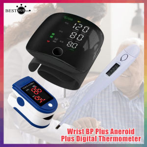 Wrist BloodPressure Plus Digital Thermoter Plus Oximeter Blue