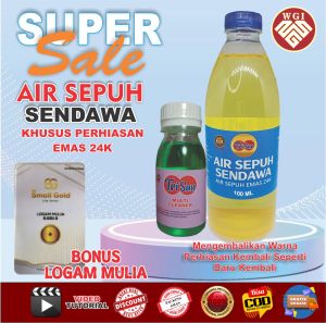 Air Sepuh Sendawa Siap Pakai Untuk Sepuhan Perhiasan Emas 24K 500 ML Asli 100%