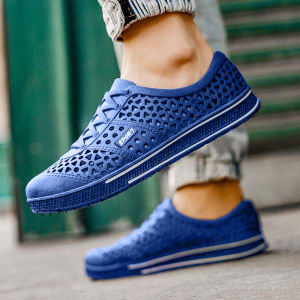 DMshoes งานสวย  รองเท้าแฟชั่นผู้ชาย เป็นยางทั้งหมด แต่ทำลวดลายมาให้คล้ายผ้าใบ ทั้งเกร๋ทั้งจึ้ง ดูแลง่าย และราคาถูก มันดีย์ ไม่มีไม่ได้แล้วน้า