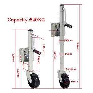 hp302ล้อหน้าเทรลเลอร์ ขนาด 1200 ปอนด์ แบบล้อเดี่ยว TRAILER JACK 1200 LBS