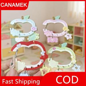 【CANAMEK】 Dễ Thương Hình Quả Táo Sao Đám Mây Mặt Dây Chuyền Carabiner Leo Núi Khóa Acrylic Keychain Đa Năng Keyring Móc Túi Treo Quà Tặng