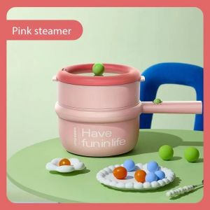 3L Small Pumpkin Electric Cooker Household Dormitory Electric Cooker Multifunctional Electric Frying Cooking Integrated Pot Instant Noodles Electric Cooker
