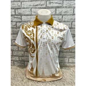 2568-2569 เสื้อโปโล ลายไทย04 มี 5 สี ใส่ได้ทุกเพศ