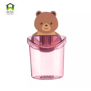 ปลีก/ส่ง ที่วางแปรงสีฟัน แก้วใส่แปรงสีฟันหมี ที่ใส่แปรงสีฟัน ที่เก็บแปรงสีฟัน ลายหมีน้อยน่ารัก