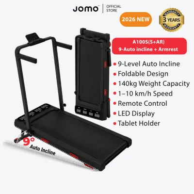 ✅2026 NEW✅JOMO A100S Foldable Treadmill Incline Walking Pad 1-10km/h LED Display Remote Control Home Gym