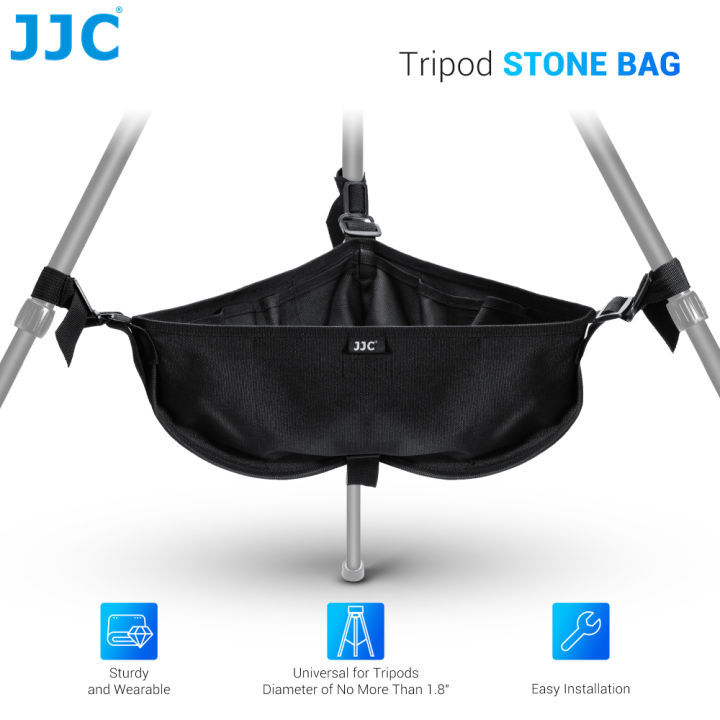 JJC TSB-M Tripod Stone Bag 2-in-1 Nylon Counterweight Bag for