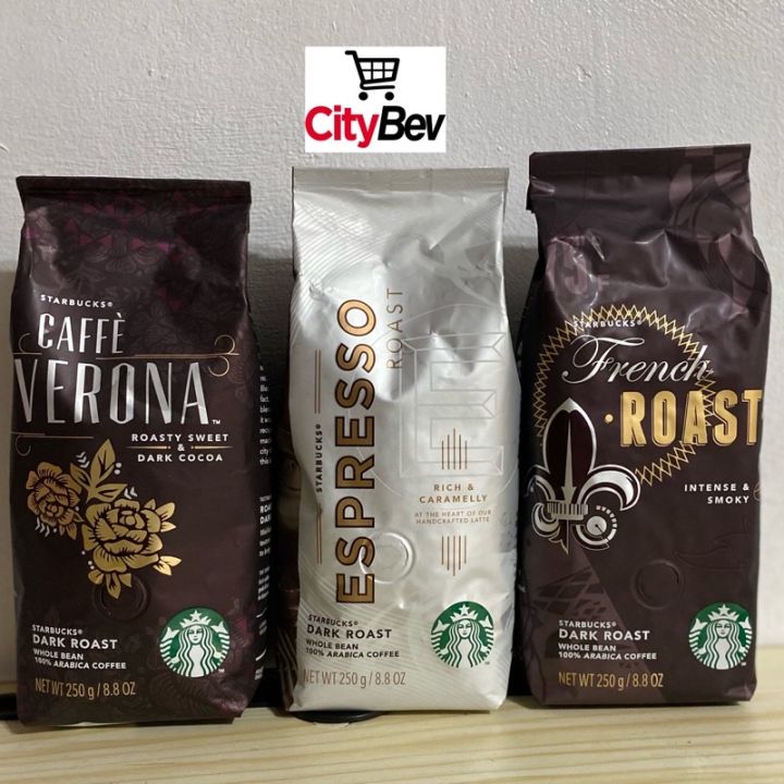 STARBUCKS Espresso Roast Dark Roast Rich Caramelly Whole Bean