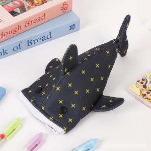 Annies Sphere Creative Shark Pencil Case for Students Cute and Fun Stationery Storage Bag with Large Capacity