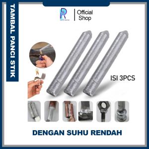TAMBAL TIMAH BAKAR STIK SUHU RENDAH  3 PCS BATANG LAS TIMAH BAKAR KOREK API