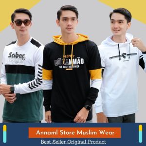 Kaos Dakwah Annaml | Baju Kaos Dakwah Pria Lengan Panjang-(Berbahan Cotton Combed-Adem dan Menyerap Keringat)-Kaos Dakwah Islam Solusi-Premium Quality
