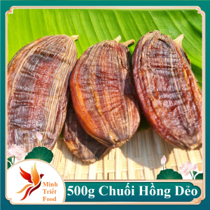 1kg Chuối Hồng Ruột Mật Ngọt Thanh Tự Nhiên Đặc Biệt Không Tẩm Màu Tẩm Đường Rất Tốt Cho Người Cao Tuổi Và Trẻ Nhỏ - ĐẶC SẢN MINH TRIẾT