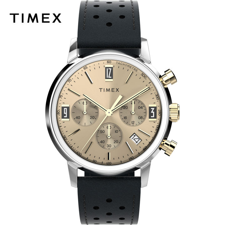 Timex Marlin Quartz Brown Leather Analog Quartz Watch For Men