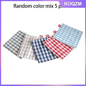 KOQZM 1 5pcs Fabric Coaster Tea Towels Double Cloth Placemat Pure Cotton Insulation Pad Mug Pad Kitchen Table Decor