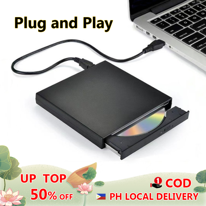 USB External CD Player DVD Drive Reader Writer Burner For Laptop