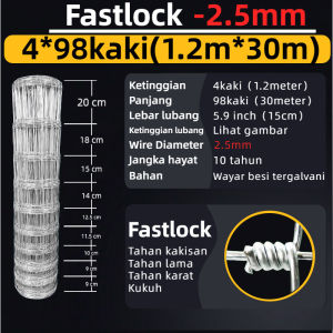 Heavy-duty galvanized metal mesh fence suitable for family farms animal enclosures pest-proof isolation barriers five-star safety protection