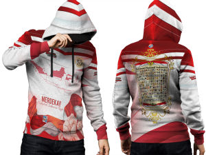 Asisa - Jaket Sweater Hoodie Pria Kemerdekaan Tokoh Pahlawan HUT RI 79 Dirgahayu Indonesia
