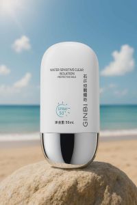 ซื้อ 1 แถม 1 ครีมกันแดดนมวัว GINBI ป้องกันรังสี UVA/UVB SPF 50+ ควบคุมความมัน ช่วยให้ความชุ่มชื้น