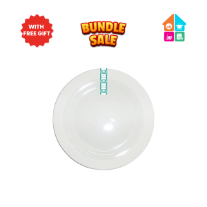 Ceramic Dinner Plate High Quality White Flat Plate Porcelain Japanese Cutlery Modern Microwave Safe