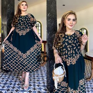 Daster wanita terbaru 2024 - Daster wanita jumbo - Homewear - Daster rayon - Ld 120 muat bb 50-80kg