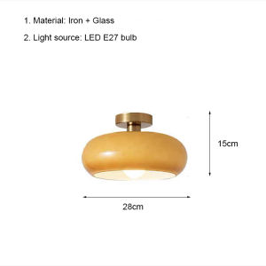 Glass Pendant Light Nordic Orange Lamp Indoor Lighting Room Decor For Bedroom Hotel Bedside Restaurant Chandeliers Ceiling Light