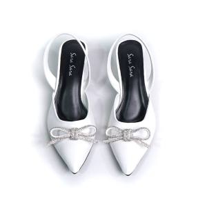 Sara Sara Alice I Sandal Heels Wanita Ujung Lancip Hak Kecil Stylish Elegand Stiletto Heels Slingback Short Pointy Toe Pump Terbaru