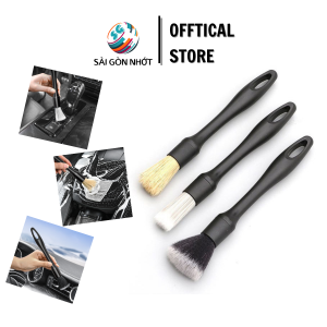 BỘ 3 CỌ RỬA XE Cao Cấp Chất liệu Lông Heo Sợi Microfiber Lông Cước Rửa Xe Chi Tiết Chuyên Nghiệp