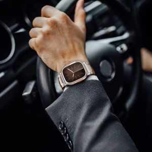 Business Leather Bracelet For Apple Watch Ultra 3/2 49mm 46mm 45mm 44mm Men Straps For iWatch Series 11 10 9 8 7 6 5 4 SE 3 Band