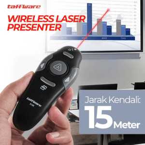 COD Taffware RF Wireless Laser Presenter Model K100 / Laser Untuk Mengajar Pointer Presentasi Jarak Jauh Alat Penunjuk Layer Proyektor