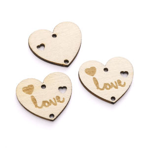 5ชิ้นจี้ไม้หกเหลี่ยมลูกปัดกลมไม้ใบไม้รูปหัวใจเสน่ห์สำหรับเครื่องประดับสร้อยข้อมือทำ DIY ต่างหูอุปกรณ์ของขวัญคริสต์มาส