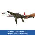 [2025 JURASSIC WORLD MOVIE] Jurassic World Rebirth Bite N Blast Mosasaurus Action Figure & Mini Dilophosaurus (JCH00). 