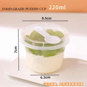 Food Grade Pudding Cup Dessert Yogurt cup with Lid and Spoon
