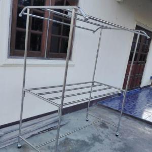 ราวตากผ้าสแตนเลส รุ่นขนาดยาว1.50ม.ทรงปีกหลังคา ยอดนิยม