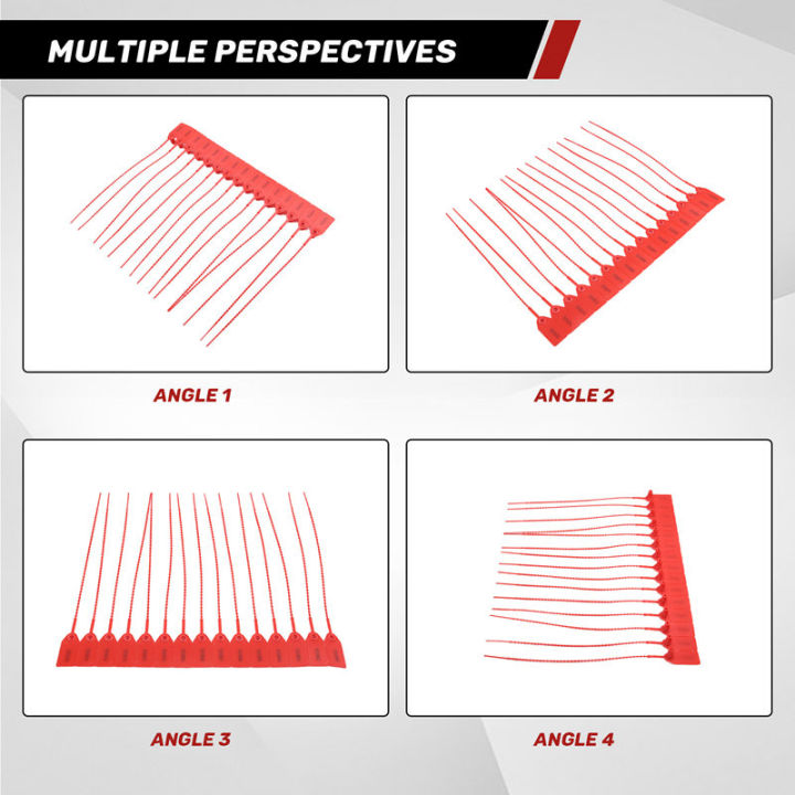 1000 Pcs Plastic Tamper Fire Extinguisher Security Tags Seals Safety Numbered Zip Ties Labels - View #5