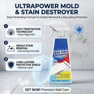 Kitchen Cleaner Mold Remover Grease Cleaner Mold Stain Remover Multi Surface Cleaner Heavy Grease and Mold Cleaning Solution for Kitchen Bathroom Home