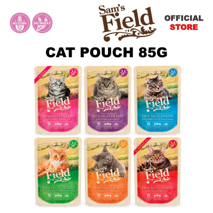 EXP 7 2023 Sam s Field Cat Wet Food 85g Cat Pouch Lazada